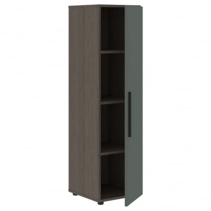 Шкаф-колонка с глухой средней дверью (правый) VELION VMCS 40.1 R Нефрит Дуб Сильвер_1