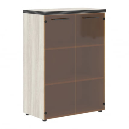 Шкаф со стеклянными дверьми и топом TMC 85.2 Сосна Эдмонд_0