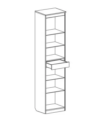 Витрина Элана 02 Бодега белая_1