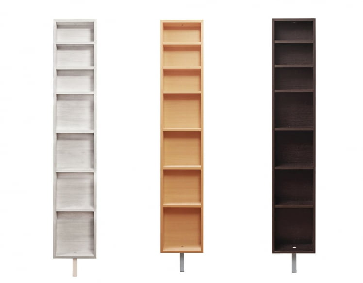 Зеркальный поворотный шкаф с принтом Зум Шелф Арт Молочный дуб_5