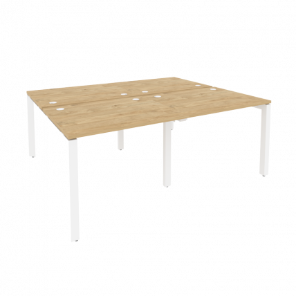 Рабочая станция на П-образном м/к ONIX O.MP-D.RS-4.1.8 Тиквуд Светлый/Белый_0