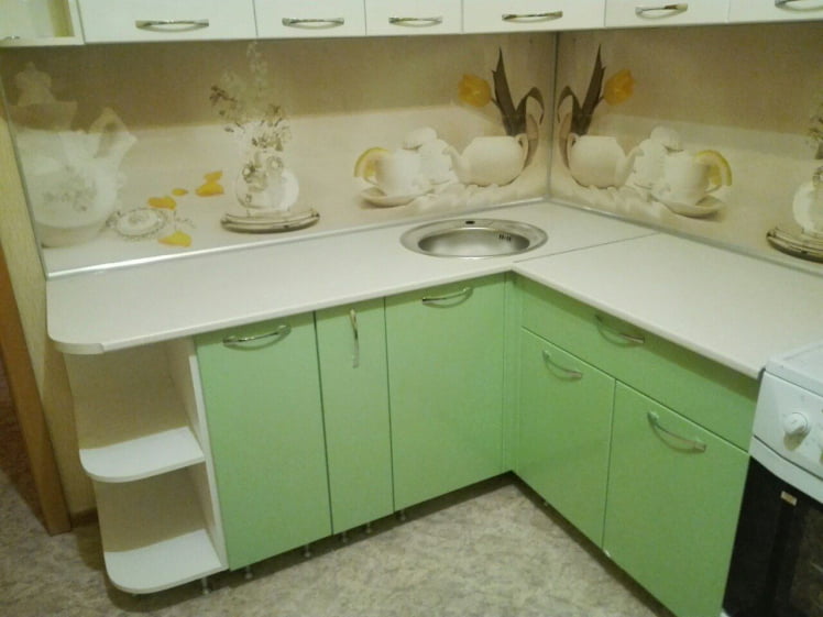 Глянцевый фартук (КОМПОЗИТ) KM 45_1