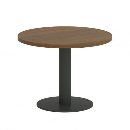 Стол журнальный круглый HOME OFFICE VR.SP-5-60.1G Орех Гварнери/Антрацит металл_0