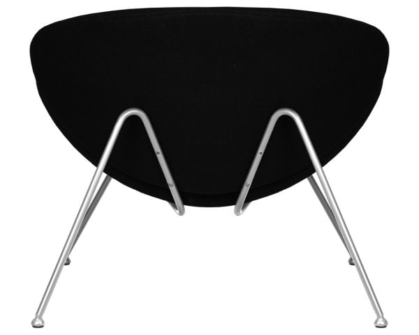 Кресло дизайнерское DOBRIN EMILY (черный ткань AF9, хромированная сталь) 2 шт_5