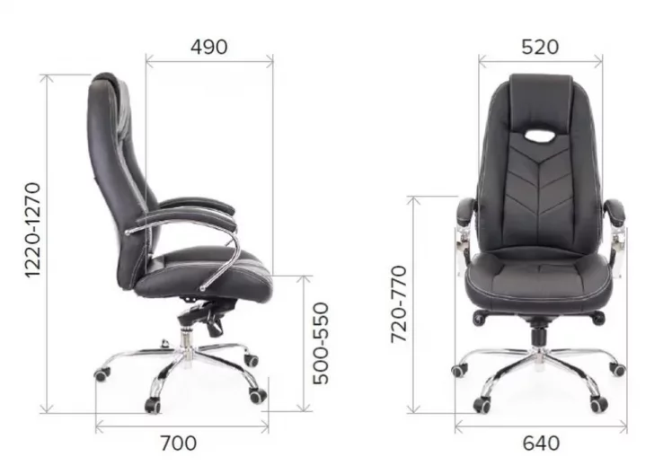 Кресло руководителя Drift M кожа Коричневый_4