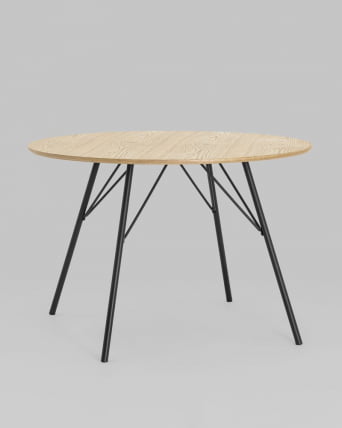 Стол обеденный Мемфис D110 Дуб беленый_1