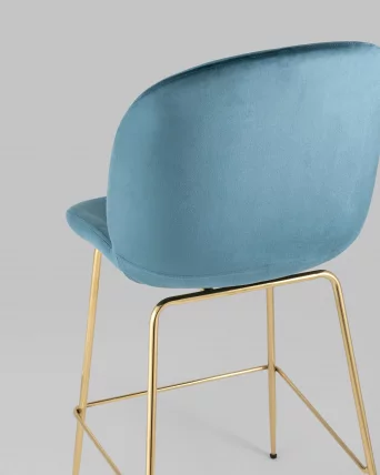 Стул полубарный Beetle со спинкой gold Маренго_6