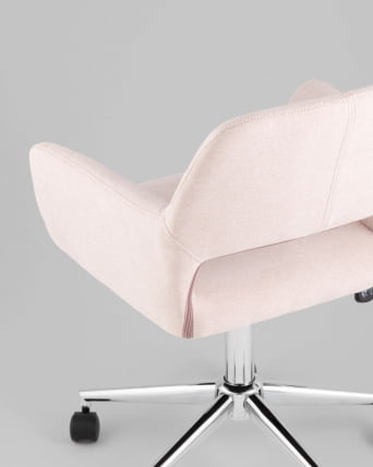 Стул офисный ROSS рогожка светло-розовый_5
