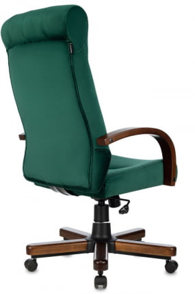 Кресло руководителя Бюрократ T-9928WALNUT Fabric зеленый Italia Green_3