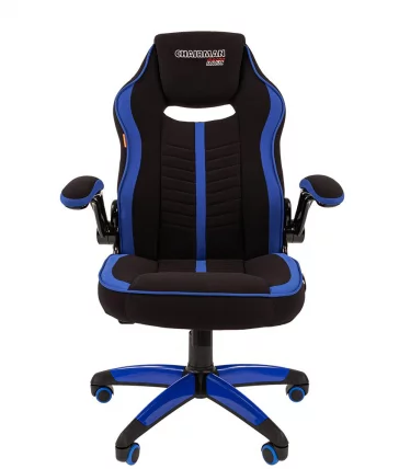 Кресло геймерское CHAIRMAN GAME 19 Синий-черный_1
