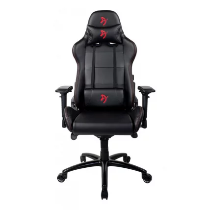 Геймерское кресло Arozzi Verona Signature Black PU Red Logo_2