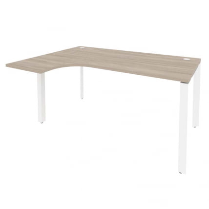 Стол эргономичный левый на П-образном м/к ONIX O.MP-SA-4L Дуб Аризона/Белый_0