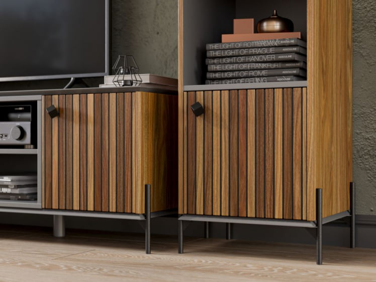 Гостиная Элиот №3 Оникс Серый/Орех фактурный_5