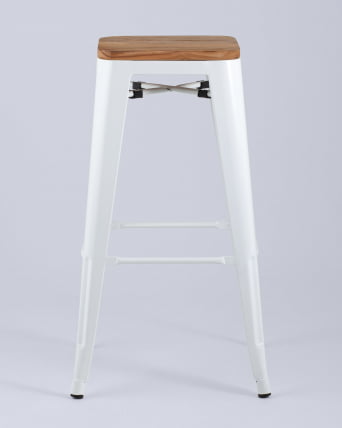 Стул барный TOLIX WOOD Белый глянцевый_3