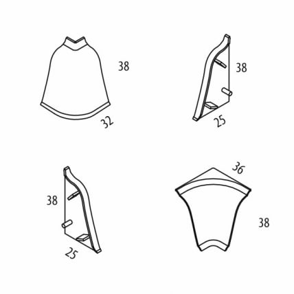 Заглушка для цоколя НЗПЛ 5 ПРЕСТИЖ светло-серый_1
