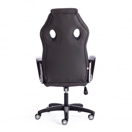 Кресло RACER кож/зам/ткань, металлик/серый, 36/12_3