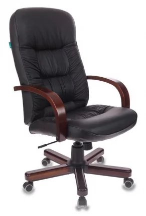 Кресло руководителя Бюрократ T-9908/WALNUT Черный_0