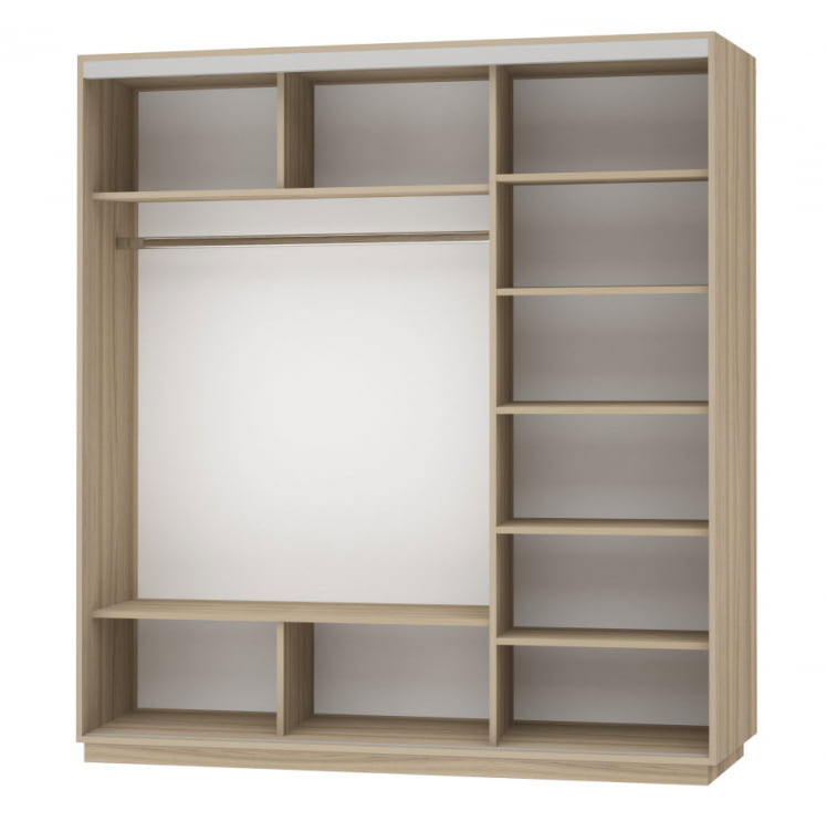 Шкаф-купе трехдверный Экспресс Трио Элемент 2100х2200h Дуб сонома_1