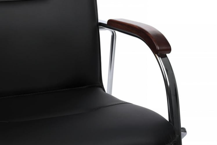 Стул Самба с деревянными подлокотниками SMB-02H Хром гальв. Черный_8