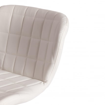 Стул барный AVIONIC (mod. KY712A) металл/экокожа, 45*53*86-107 см, белый/хром_7