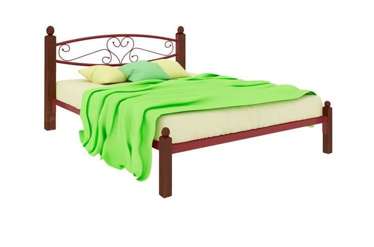 Кровать Каролина Lux 1600х1900 Красная_0