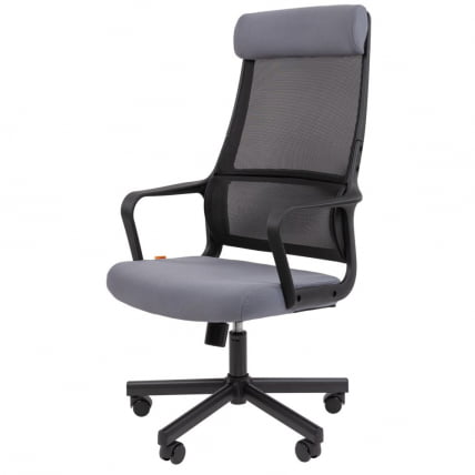 Кресло руководителя Chairman 590 ткань/сетка Серый_1