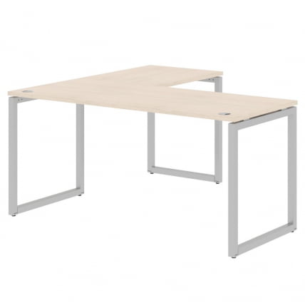 Стол угловой правый XTEN-Q XQCT 1615 R Бук Тиара Алюминий_0