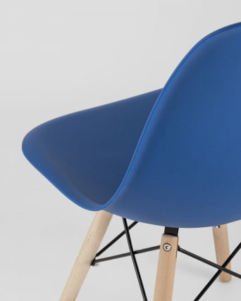 Стул Еамес Стйле ДСВ синий 4 шт. комплект (разборный каркас) / Eames Style DSW_8