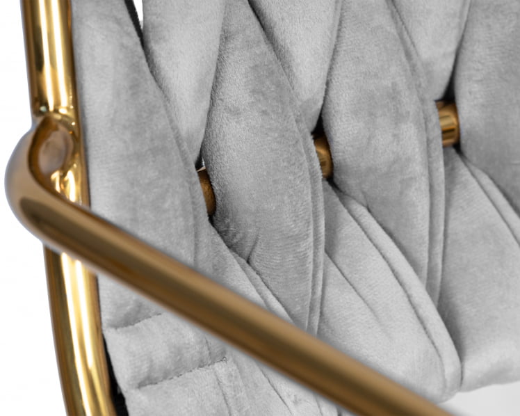 Стул барный DOBRIN MILLER GOLD (cветло-серый велюр (135-37))_7