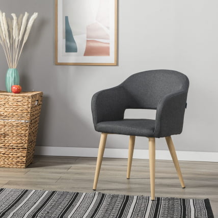 Кресло Oscar темно-серый/нат.дуб_1