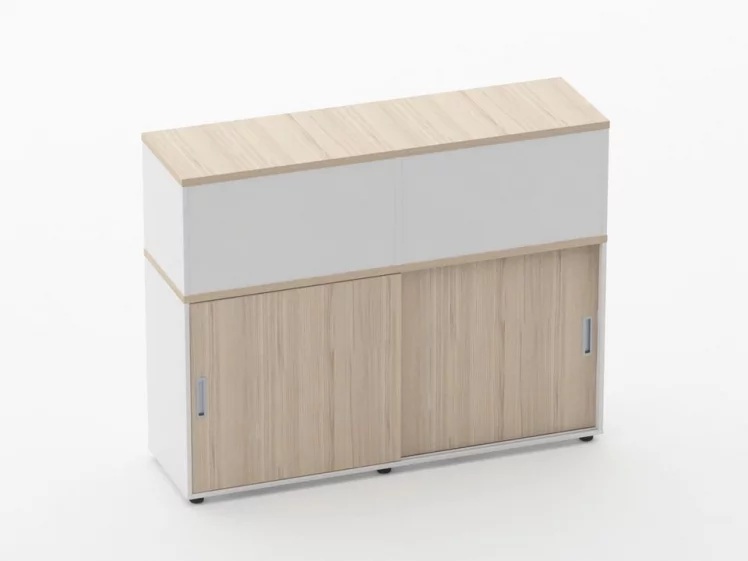 Тумба комбинированная высокая для рабочего модуля Deka 9.04.145 Туя/Белый_0