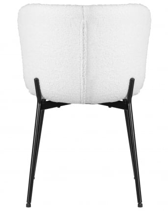 Стул обеденный DOBRIN MILO (черные ножки, белый букле (UF992-01))_4
