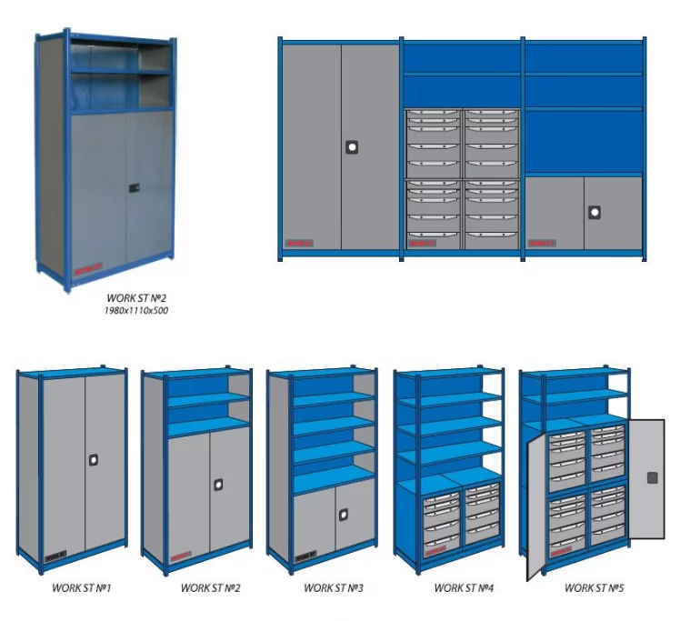 Шкаф инструментальный Комплект WORK ST №3_1