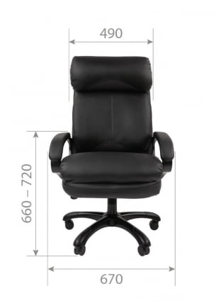 Кресло руководителя CHAIRMAN 505 NEW экокожа Серый_5