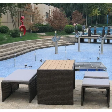 Плетеный диван-трансформер S330A-W63 Brown_0