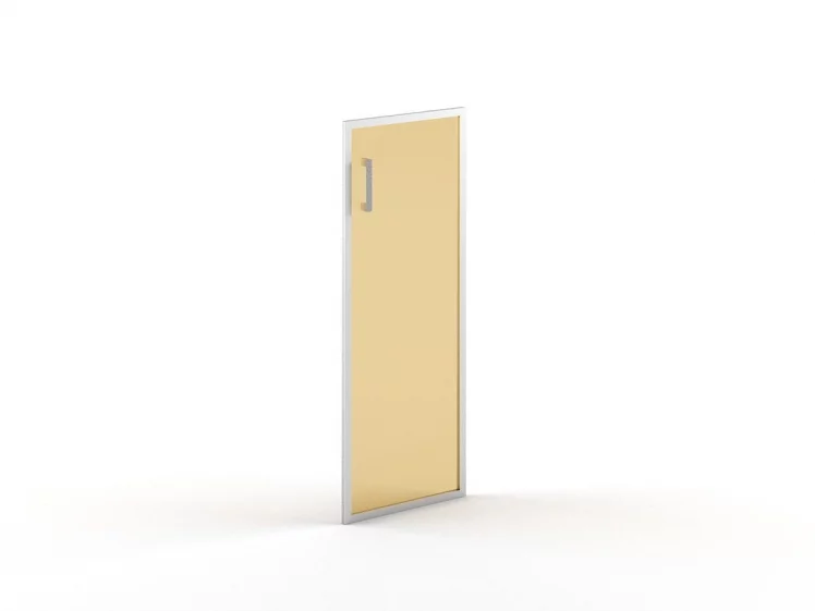 Дверь стекло в алюминии В-522 R алюминий_0