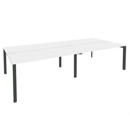 Рабочая станция на П-образном м/к ONIX O.MP-D.RS-4.4.7 Белый Бриллиант/Антрацит_0