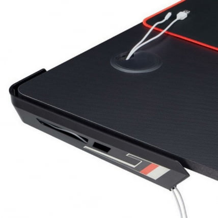 Стол для для компьютера (для геймеров) L-формы c электрической регулировкой по высоте EUREKA ERK-EGD-L60L-B-US_1