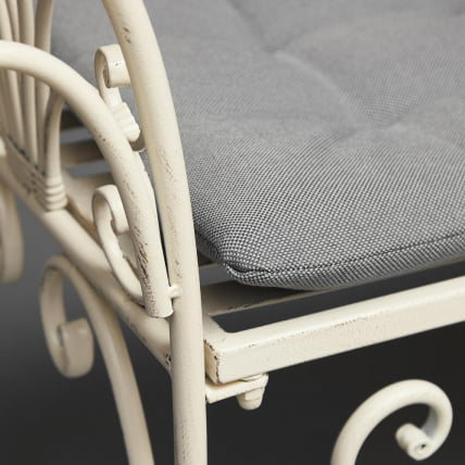 Скамья Secret de Maison BEAUJOLAIS + подушка (mod. PL08-8574) металл, 136х46х96см, белый антик (antique white)_6