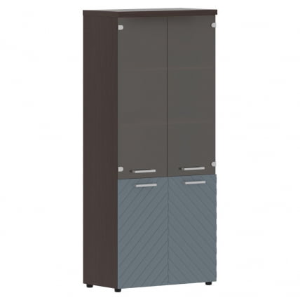 Шкаф комбинированный с топом Torr LUX TLHC 85.2 Венге Магия Серо-голубой_0