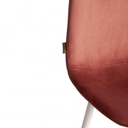 Стул BREEZE (mod. JSC-58) Велюр/металл , 44 х 53 х 86 см, Coral (коралловый) HLR44 / белый_7