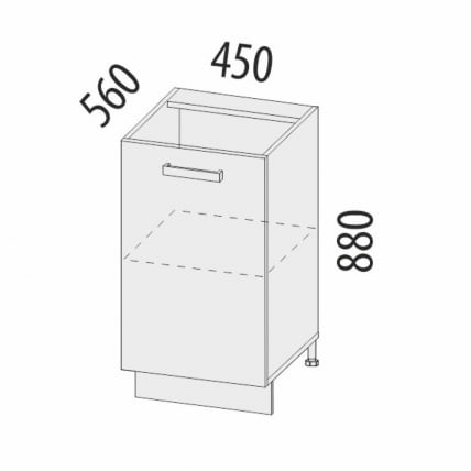 Напольный шкаф (лев/прав) Дакота 103.72_6