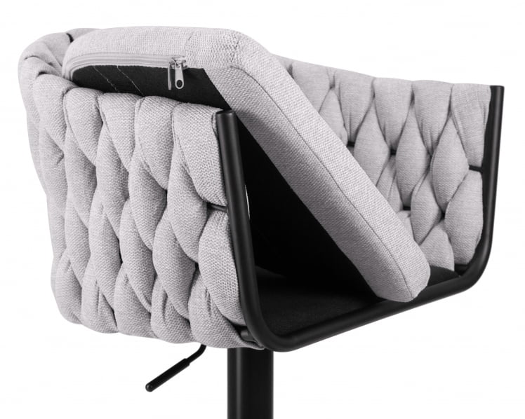 Стул барный DOBRIN LEON Серая ткань LAR 275-17_6