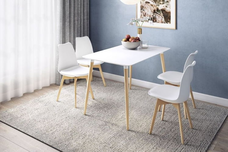 Стол обеденный Сканди 1 Белый-светлый лак_4