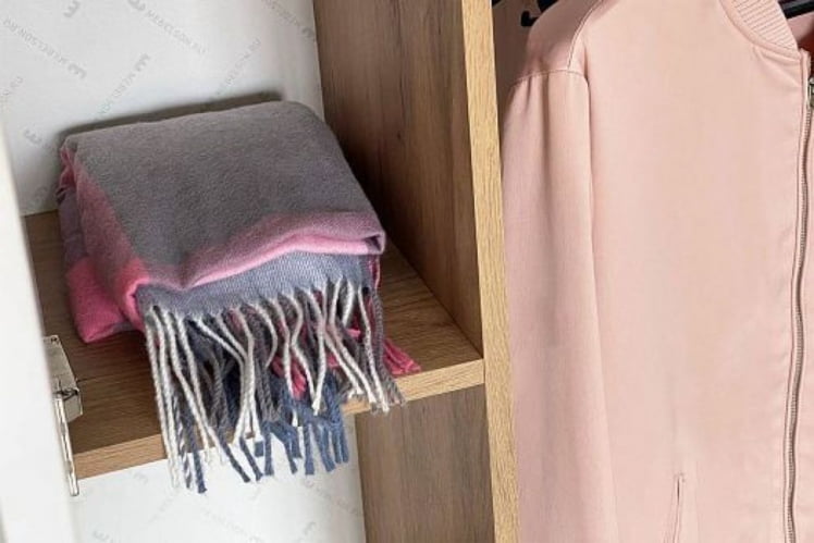 Шкаф двухдверный Бери MPR-024 Дуб крафт золотой/белое дерево_13