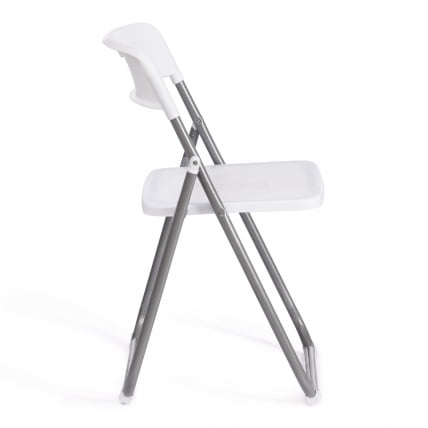 Стул складной FOLDER (mod. 3017H) каркас: металл, сиденье/спинка: пластик, 49 x 46.5 x 73.5 см, white (белый) / grey (серый)_1