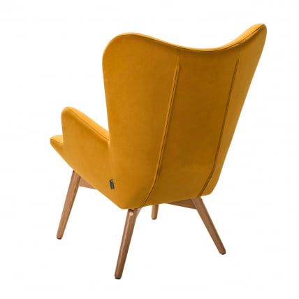 Кресло Хайбэк желтый/нат.бук_3