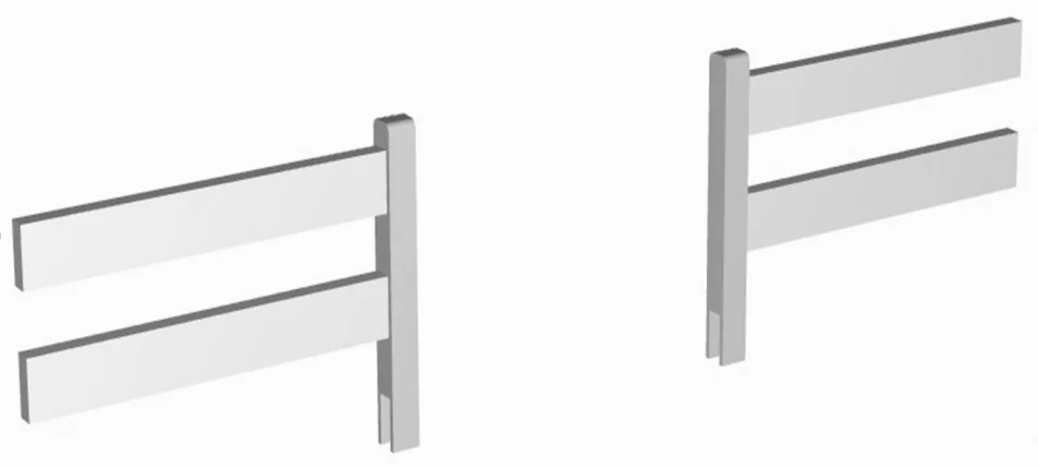 Съемный борт RooRoom VK-2 Белый_0