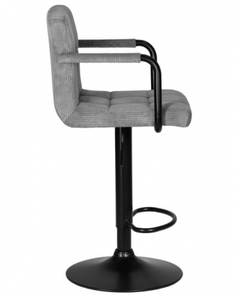 Стул барный DOBRIN KRUGER ARM BLACK (серый вельвет (LAR-E2041-25)) 2 шт_3