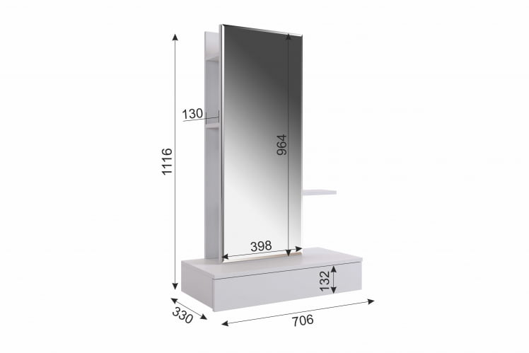 Трюмо Мария STM-01 Белый_3